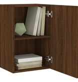 VidaXL Tv-wandmeubel 40,5x30x60 cm bewerkt hout bruineikenkleurig