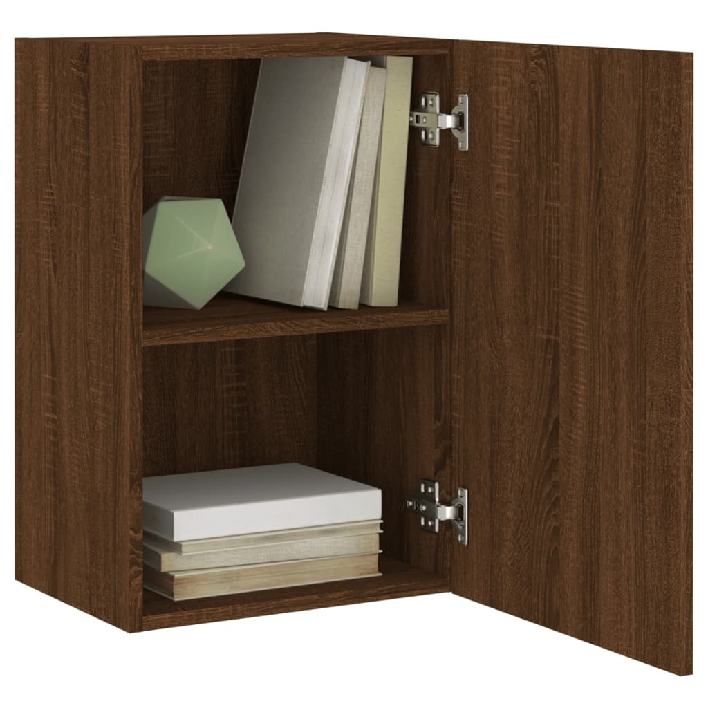 VidaXL Tv-wandmeubel 40,5x30x60 cm bewerkt hout bruineikenkleurig