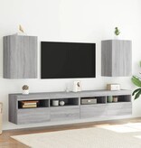 VidaXL Tv-wandmeubel 40,5x30x60 cm bewerkt hout grijs sonoma