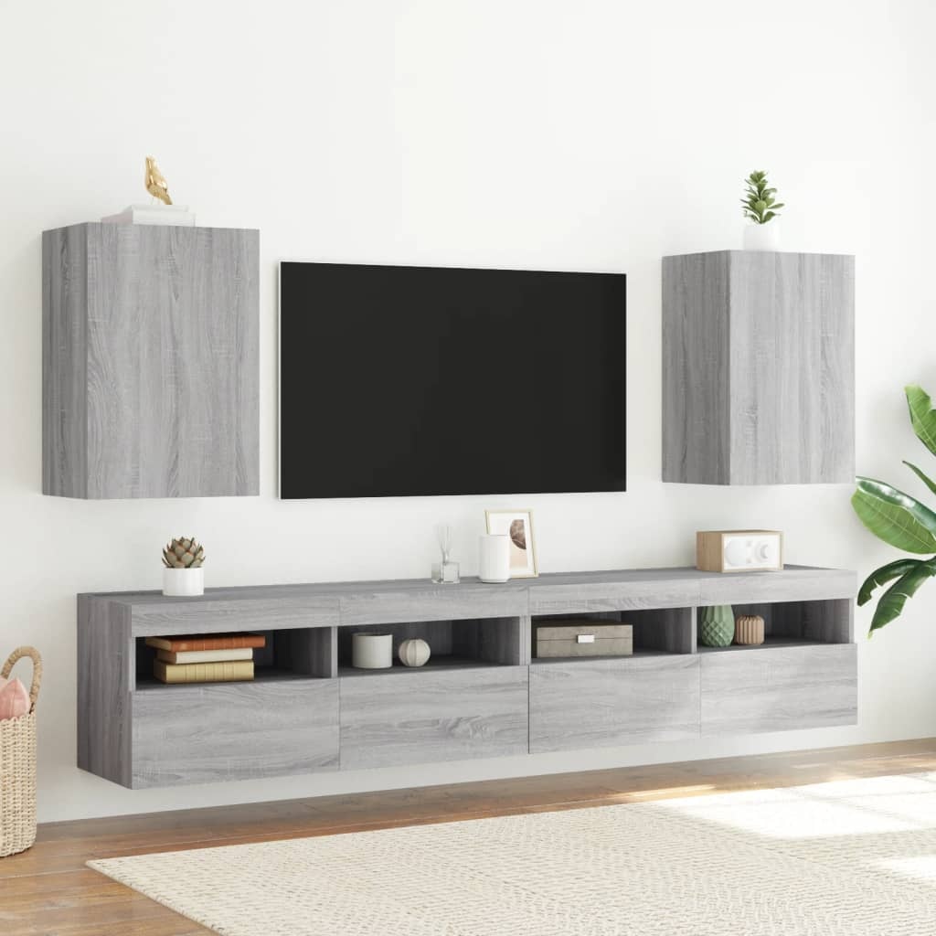 VidaXL Tv-wandmeubel 40,5x30x60 cm bewerkt hout grijs sonoma