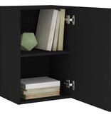 VidaXL Tv-wandmeubel 40,5x30x60 cm bewerkt hout zwart