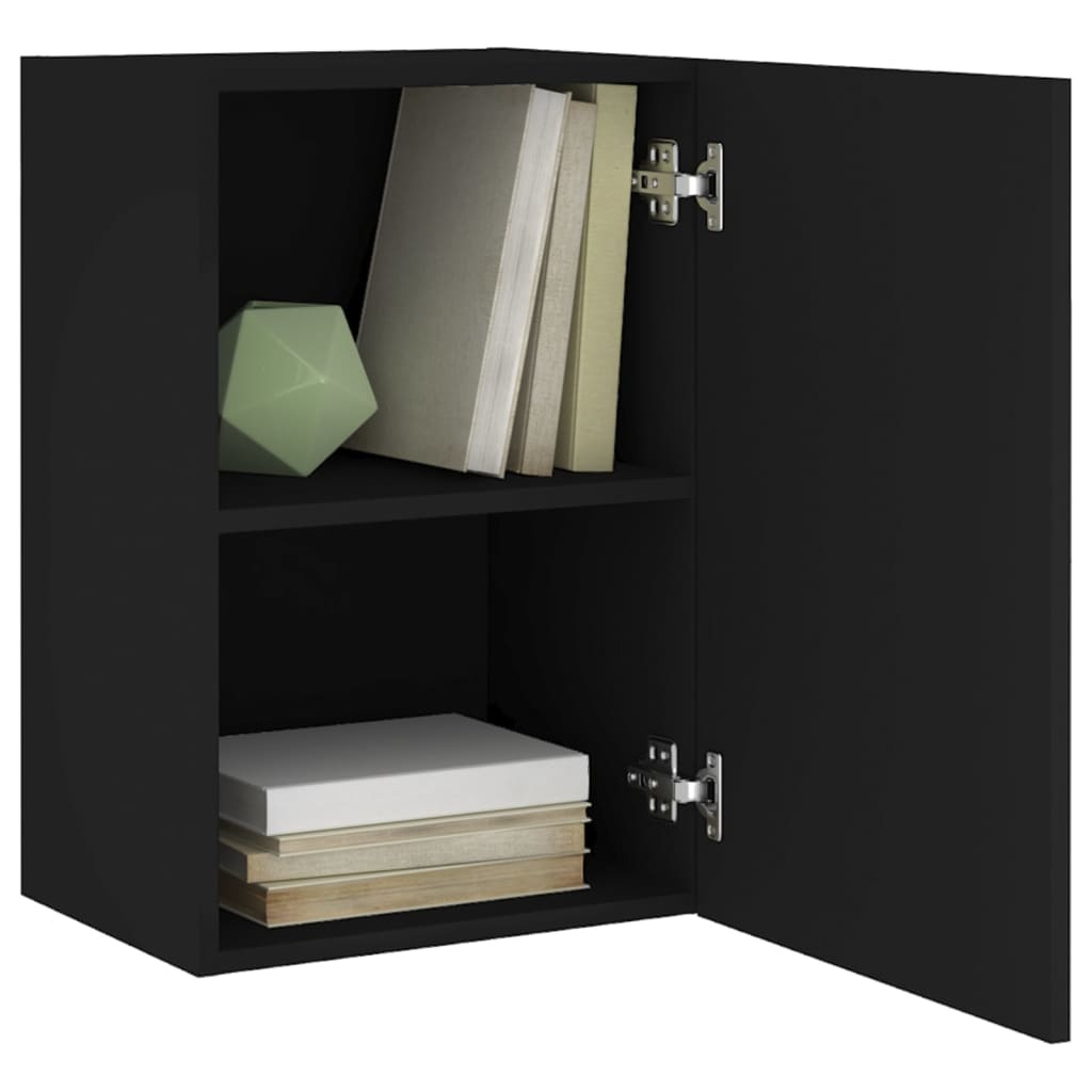 VidaXL Tv-wandmeubel 40,5x30x60 cm bewerkt hout zwart
