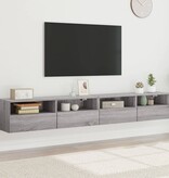 VidaXL Tv-wandmeubels 2 st 100x30x30 cm hout grijs sonoma