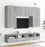 VidaXL Tv-wandmeubels 2 st 100x30x30 cm hout grijs sonoma
