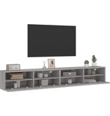 VidaXL Tv-wandmeubels 2 st 100x30x30 cm hout grijs sonoma