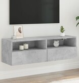 VidaXL Tv-wandmeubel 100x30x30 cm bewerkt hout betongrijs