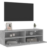 VidaXL Tv-wandmeubel 100x30x30 cm bewerkt hout betongrijs