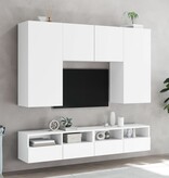 VidaXL Tv-wandmeubels 2 st 100x30x30 cm bewerkt hout wit