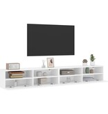 VidaXL Tv-wandmeubels 2 st 100x30x30 cm bewerkt hout wit