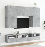 vidaXL Tv-wandmeubel 80x30x30 cm bewerkt hout betongrijs