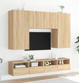 vidaXL Tv-wandmeubel 80x30x30 cm bewerkt hout sonoma eikenkleurig