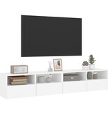 vidaXL Tv-wandmeubels 2 st 80x30x30 cm bewerkt hout wit