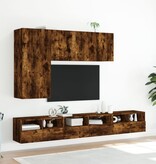 vidaXL Tv-wandmeubel 60x30x30 cm bewerkt hout gerookt eikenkleurig