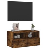 VidaXL Tv-wandmeubel 60x30x30 cm bewerkt hout gerookt eikenkleurig