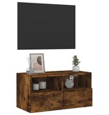 vidaXL Tv-wandmeubel 60x30x30 cm bewerkt hout gerookt eikenkleurig