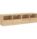 vidaXL Tv-meubels 2 st 60x30x30 cm bewerkt hout sonoma eikenkleurig