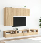 vidaXL Tv-meubels 2 st 60x30x30 cm bewerkt hout sonoma eikenkleurig