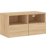 vidaXL Tv-wandmeubel 60x30x30 cm bewerkt hout sonoma eikenkleurig