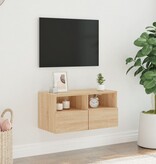 vidaXL Tv-wandmeubel 60x30x30 cm bewerkt hout sonoma eikenkleurig