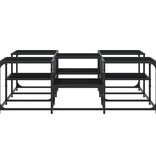 VidaXL Salontafel 121x121x40 cm bewerkt hout zwart