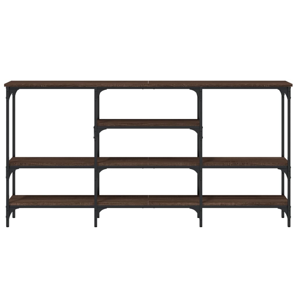 VidaXL Wandtafel 160x29x80 cm bewerkt hout bruin eikenkleur