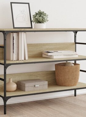 VidaXL Wandtafel 100x32x75 cm bewerkt hout sonoma eikenkleurig