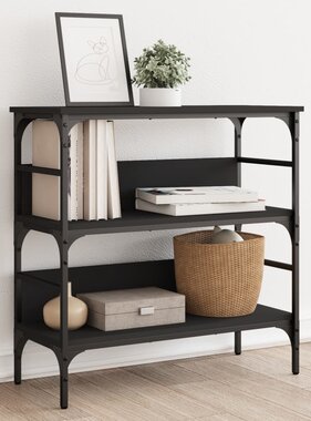 VidaXL Wandtafel 75x32x75 cm bewerkt hout zwart