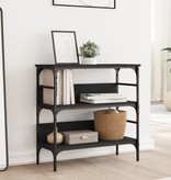 VidaXL Wandtafel 75x32x75 cm bewerkt hout zwart