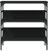 VidaXL Wandtafel 75x32x75 cm bewerkt hout zwart
