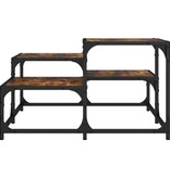 VidaXL Salontafel 68x68x40 cm bewerkt hout gerookt eikenkleurig