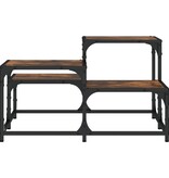 VidaXL Salontafel 68x68x40 cm bewerkt hout gerookt eikenkleurig