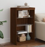 VidaXL Dressoir met LED-verlichting 60,5x37x100 cm bruineikenkleurig