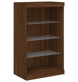 VidaXL Dressoir met LED-verlichting 60,5x37x100 cm bruineikenkleurig