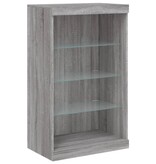 VidaXL Dressoir met LED-verlichting 60,5x37x100 cm grijs sonoma eiken