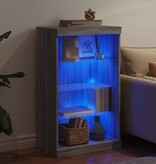 VidaXL Dressoir met LED-verlichting 60,5x37x100 cm grijs sonoma eiken