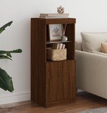 VidaXL Dressoir met LED-verlichting 41x37x100 cm bruineikenkleurig