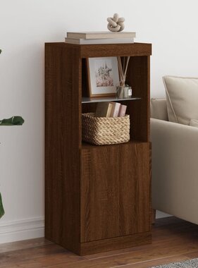 VidaXL Dressoir met LED-verlichting 41x37x100 cm bruineikenkleurig