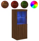 VidaXL Dressoir met LED-verlichting 41x37x100 cm bruineikenkleurig