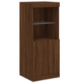 VidaXL Dressoir met LED-verlichting 41x37x100 cm bruineikenkleurig