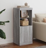 VidaXL Dressoir met LED-verlichting 41x37x100 cm grijs sonoma eiken