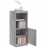 VidaXL Dressoir met LED-verlichting 41x37x100 cm grijs sonoma eiken