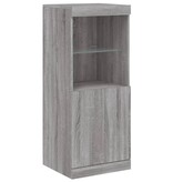 VidaXL Dressoir met LED-verlichting 41x37x100 cm grijs sonoma eiken