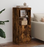 VidaXL Dressoir met LED-verlichting 41x37x100 cm gerookt eikenkleurig