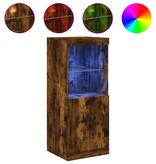 VidaXL Dressoir met LED-verlichting 41x37x100 cm gerookt eikenkleurig