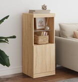 VidaXL Dressoir met LED-verlichting 41x37x100 cm sonoma eikenkleurig