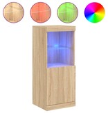 VidaXL Dressoir met LED-verlichting 41x37x100 cm sonoma eikenkleurig