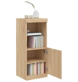 VidaXL Dressoir met LED-verlichting 41x37x100 cm sonoma eikenkleurig