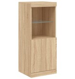 VidaXL Dressoir met LED-verlichting 41x37x100 cm sonoma eikenkleurig