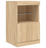 VidaXL Dressoir met LED-verlichting 41x37x67 cm sonoma eikenkleurig