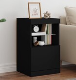 VidaXL Dressoir met LED-verlichting 41x37x67 cm zwart